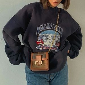 niagara falls oversized crewneck (brandy dupe)